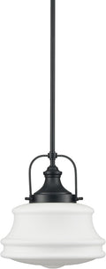 Black Industrial Schoolhouse Pendant Light