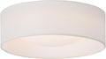 Modern Linen‑Drum LED Ceiling Light