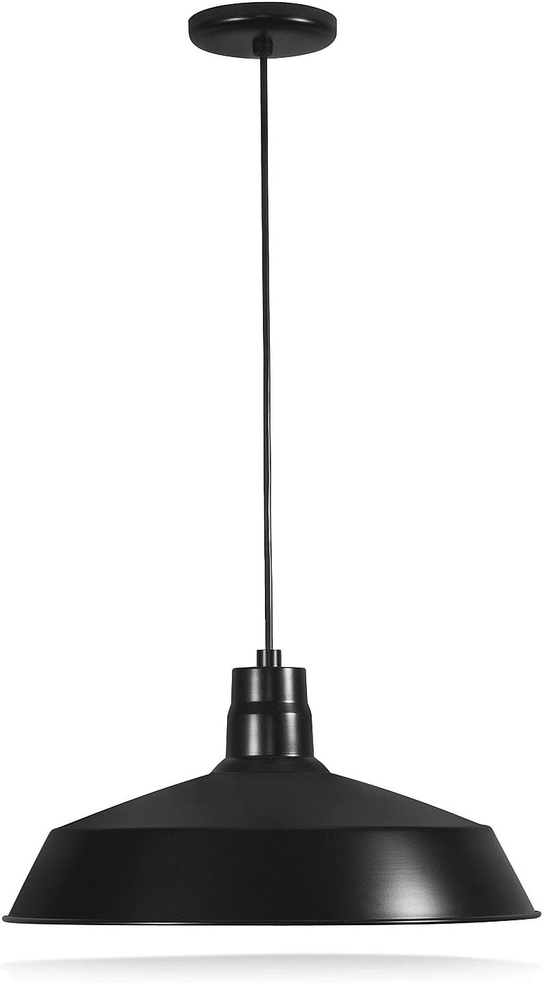 Vintage Black Industrial Barn Pendant Light