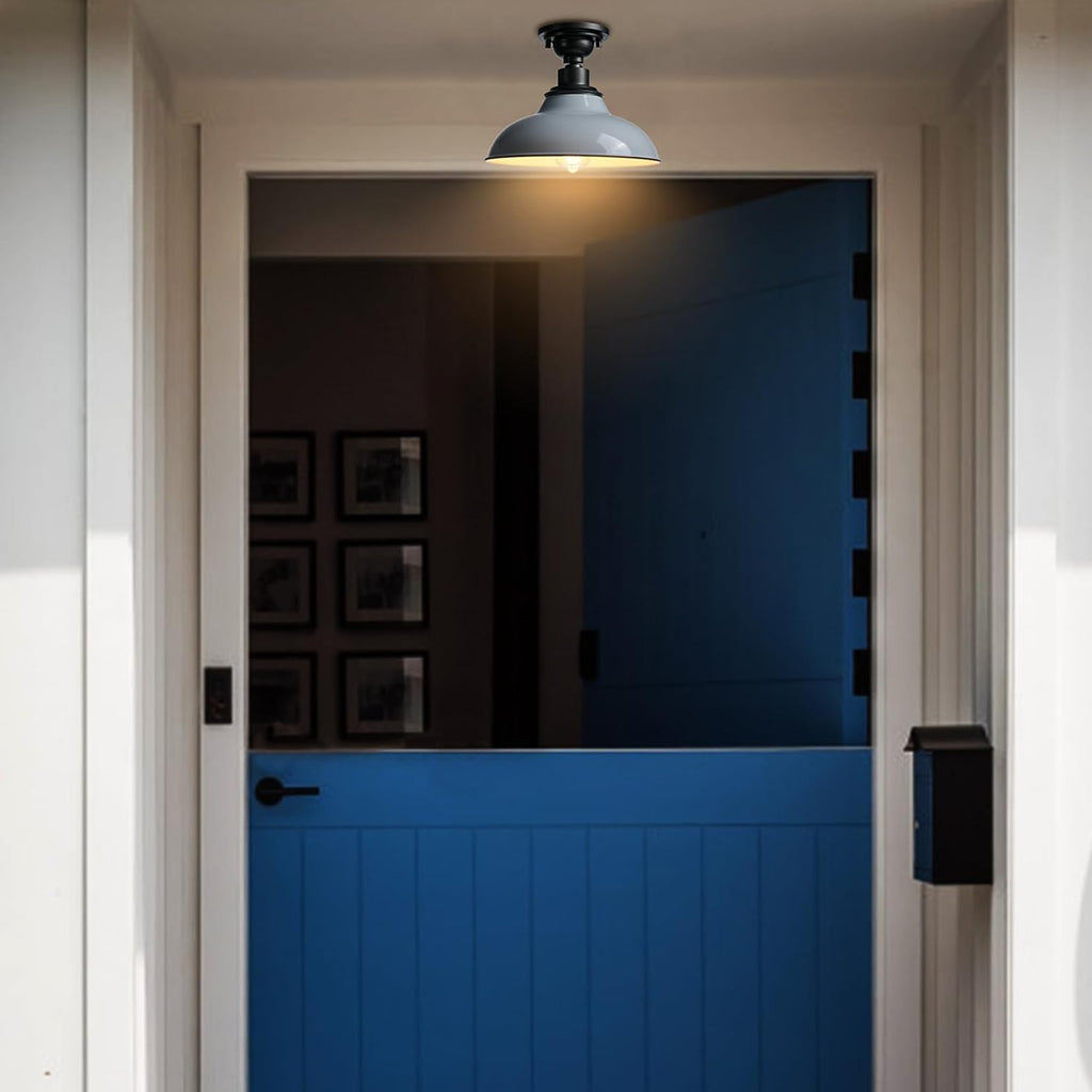 Farmhouse Semi‑Flush Ceiling Light Fixture