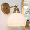 Vintage Brass Gold Bathroom Wall Sconce