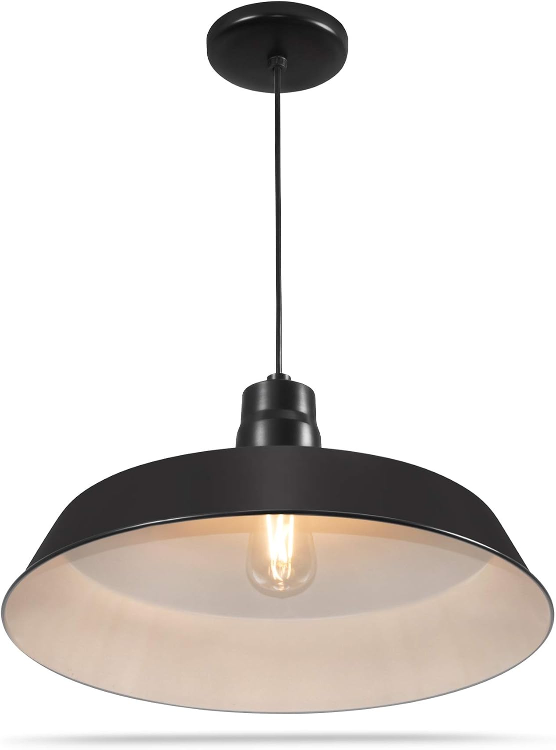 Vintage Black Industrial Barn Pendant Light