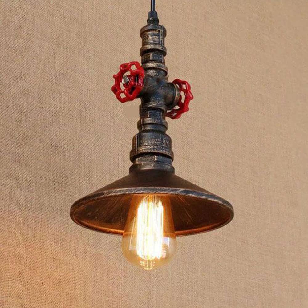 Bronze Steampunk Industrial Pipe Pendant Light