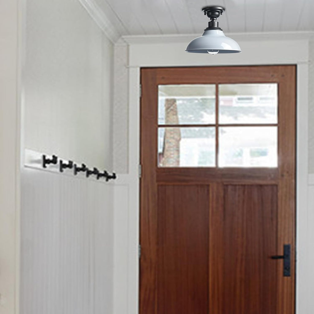 Farmhouse Semi‑Flush Ceiling Light Fixture