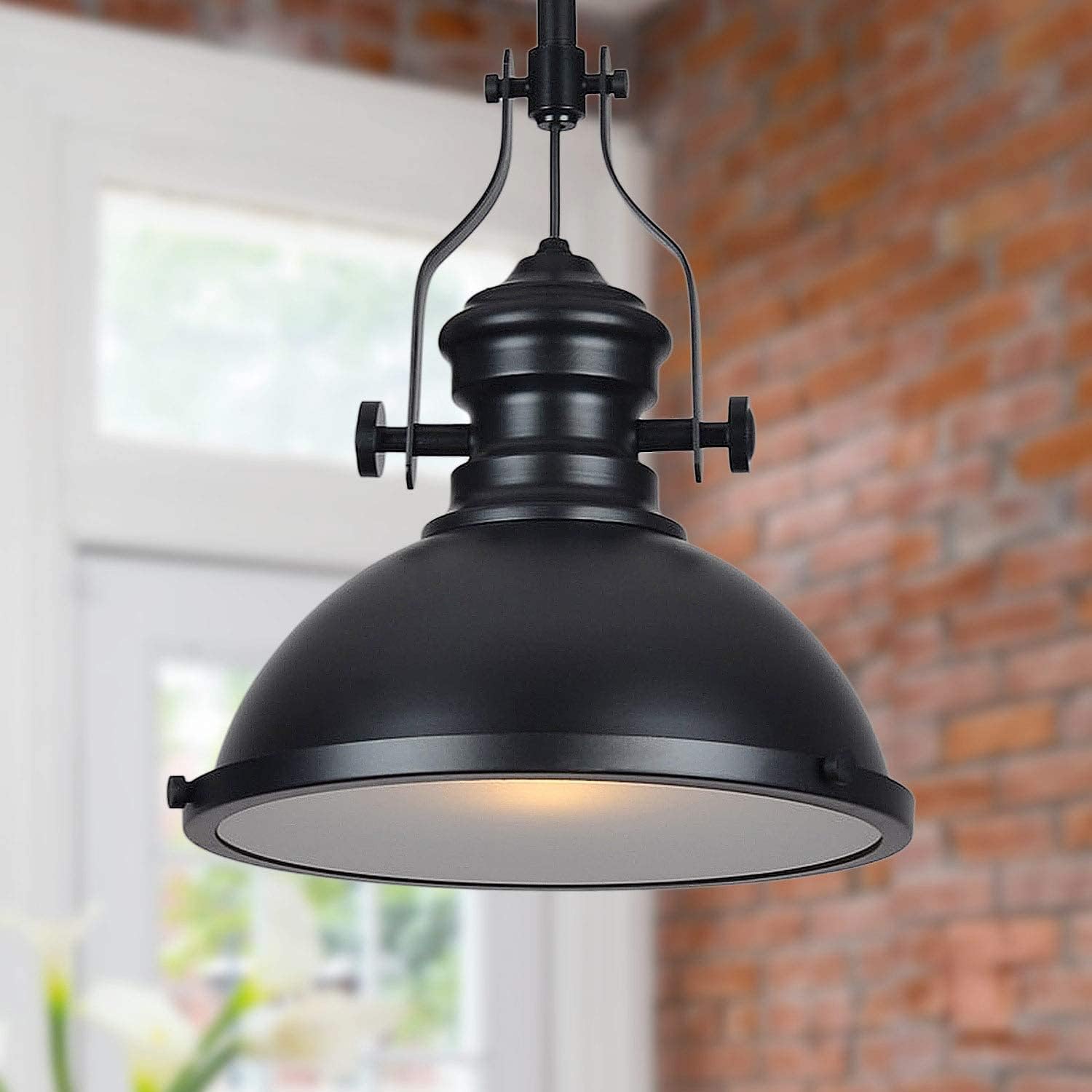 Vintage Industrial Black Pendant Light Fixture
