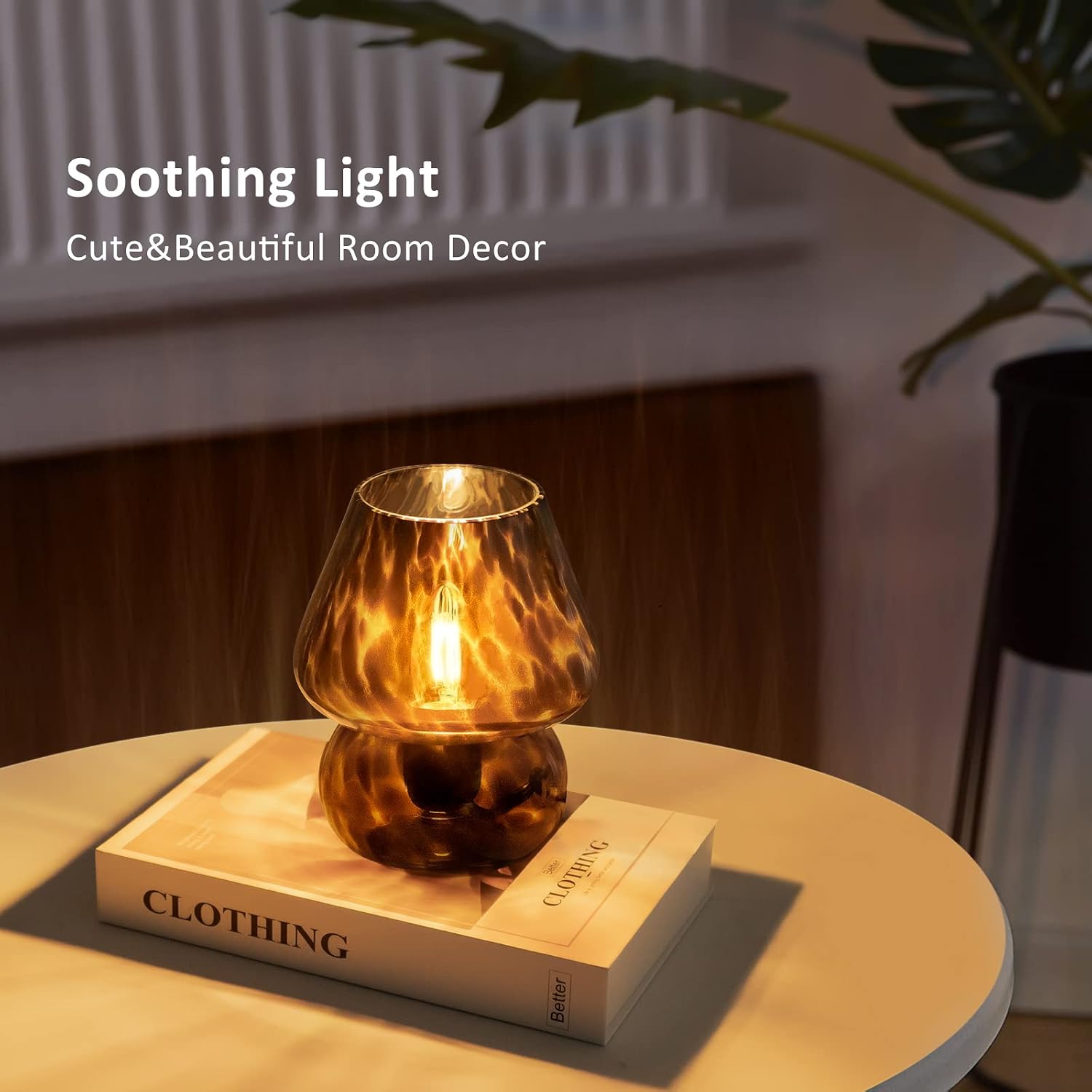 Vintage Dimmable Mushroom Table Lamp Set