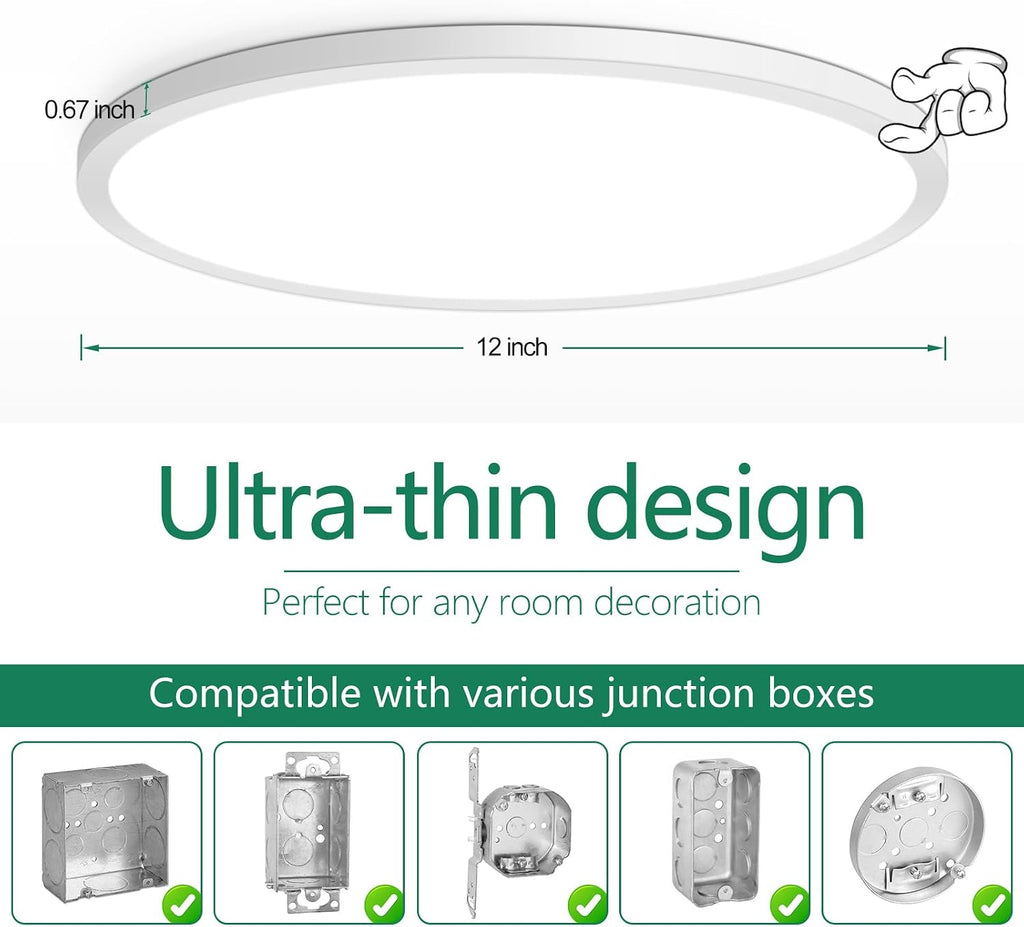 Dimmable Modern LED Ceiling Light Fixture