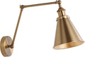 Brass Gold Indoor Wall Sconce Light
