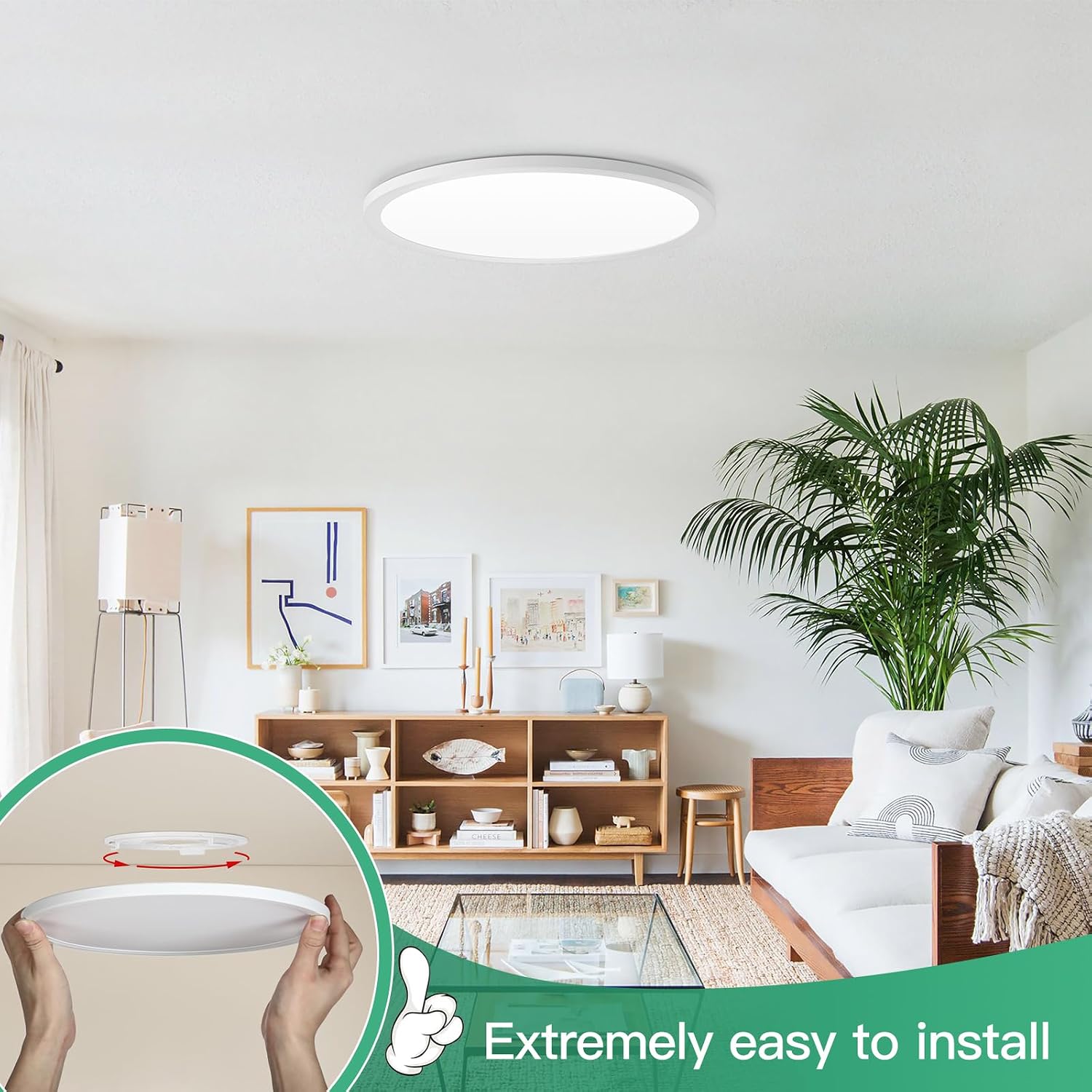 Dimmable Modern LED Ceiling Light Fixture
