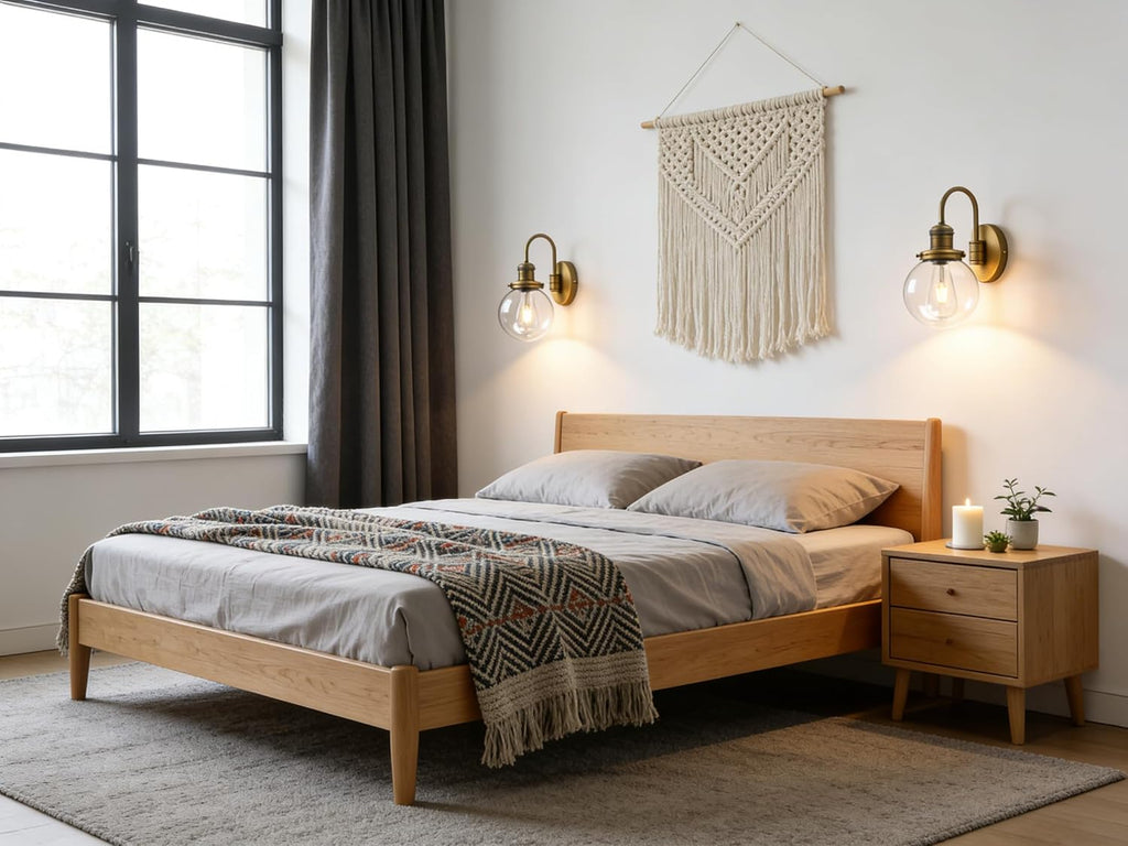 Modern Vintage Brass Indoor Wall Sconce